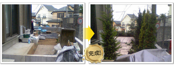 テラスを増設-神奈川で造園、エクステリア工事なら鈴木造園にお任せ下さい。造園、植栽、神奈川・東京の庭施工、坪庭・垣根施工